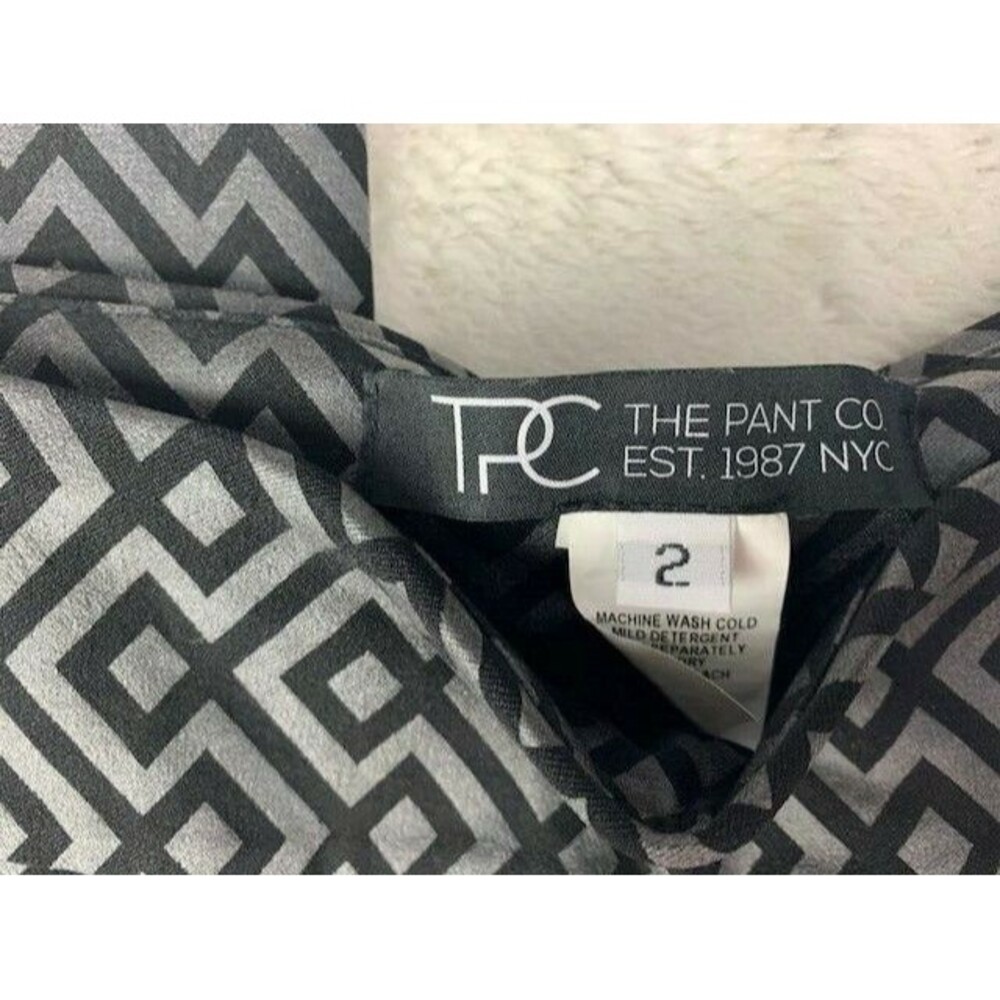 The Pant Co Womens Leggings Size 2 Black Gray Athletic Stretch - Picture 3 of 3